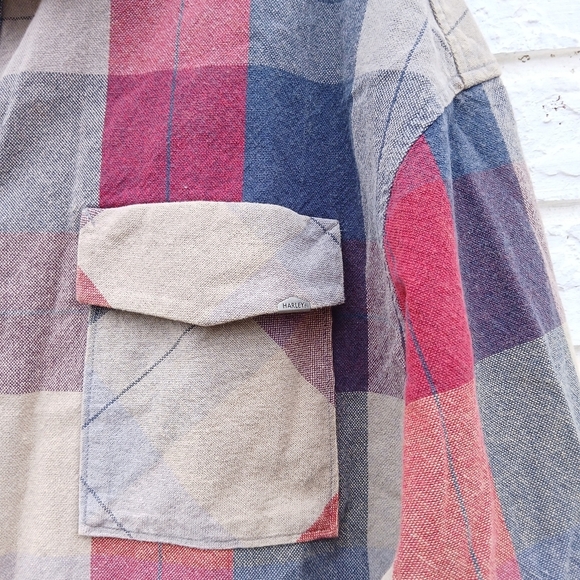 Harley Davidson Plaid Oversize Shirt Medium - Picture 5 of 6